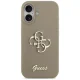 Guess iPhone 17 Case Silicone Big 4G Script, Brown