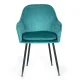 ModernHome Velvet Upholstered Dining Chairs Set of 2, Turquoise