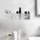 Self-adhesive cosmetics organizer