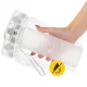 Sports Water Bottle 4FIZJO 650 ml Grey