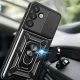 Hybrid Armor Camshield Case for Samsung Galaxy S25+ Black