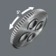 Ratchet and Bit Set Wera 8009 Zyklop Pocket Imperial Set 2, 18 Pieces