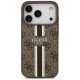 Guess 4G Printed Stripes MagSafe Phone Case Cover iPhone 17 Pro - brown