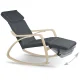 Sofotel Suzi Rocking Lounge Chair with Footrest, Grey