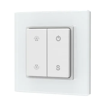 RF Remote Control PF1(G) Single Color LED Dimmer Glass Panel Wall Switch