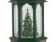 Christmas LED Lantern with Glitter Tree Decoration, Green