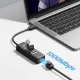 Orico PW3UR25-U3 USB Hub (3x USB-A 3.0, 1x RJ45 2.5G), 1.8m, Black