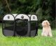 Foldable Pet Playpen for Dogs and Cats Portable Soft Kennel, Gray