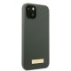 Guess Silicone Logo Plate MagSafe Case for iPhone 13, Green