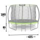 Садовый батут Neo-Sport 435 см (14 ft) с внутренней сеткой и лестницей,...