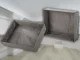 Clothing and Underwear Drawer Organizer, 26x20x6 cm, Grey