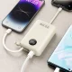 Dudao K14+ Power Bank 20000mAh, 22.5W with Built-in USB-C / Lightning Cables, White