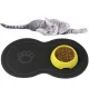 Non-slip Dog Cat Pet Bowl Mat, Black