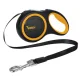 Purlov Retractable Dog Leash 8m / 50kg, Black/Yellow