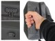 Противокражный жесткий рюкзак для ноутбука с USB и замком, серый