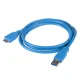 Maclean MCTV-586 USB 3.0 Cable, USB-A to Micro USB-B, 0.5 m, Blue