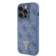Guess GUHCP15LP4TDPB iPhone 15 Pro 6.1" blue/blue hardcase Leather 4G Triangle Strass