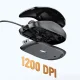 Ugreen 90789 Wired Optical Mouse, 1200 DPI, USB, 1.5m Cable, Black