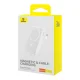 Baseus Magnetic Mini MagSafe 10000mAh 30W powerbank with built-in USB-C cable - white + Baseus Simple Series USB-C -...