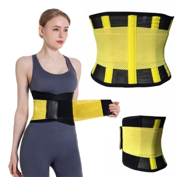 Neoprene Fitness Slimming Belt, Size M, Yellow