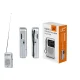 LTC Lega Portable Pocket Radio, AM/FM, 3.5 mm Jack, Silver