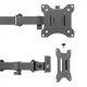 Maclean MC-884 Dual Monitor Desk Mount, 17-32\", 2x 8kg, Black