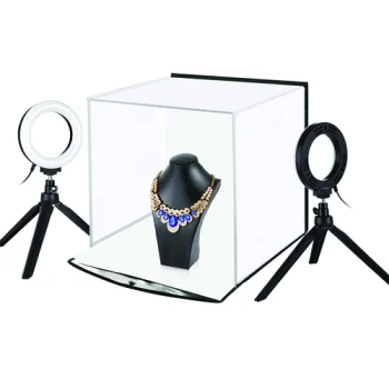 Puluz PU5130 Photo Box with Ring LED Lamps, 30x30x30cm