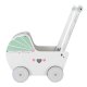 ECOTOYS Wooden Doll Stroller & Push Walker Cart