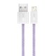USB uz Lightning kabelis Baseus CALD000505 2.4A 2m Violets