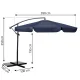 Plonos 488002 Garden Umbrella 350 cm with Cover, Navy Blue