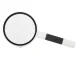 Classic Magnifying Glass 75 mm Glass Lens, 4x Magnification, Black and White