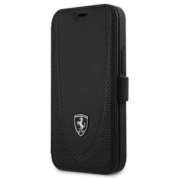 Чехол-книжка Ferrari Off Track Perforated для iPhone 12 mini черный