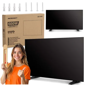 Infraraudonųjų spindulių šildytuvas Berdsen BD-980 600 W, juodas