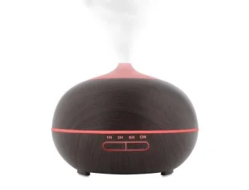 Electric Ultrasonic Air Humidifier / Diffuser / Aromatherapy - 400 ml, Dark Wood