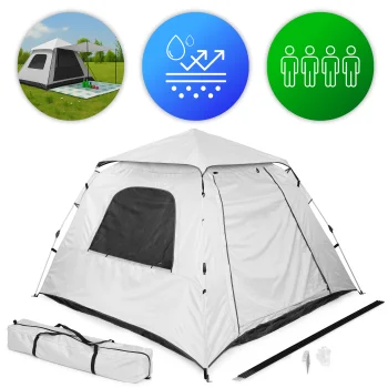 MultiGarden CT-006-BG Automatic 4-Person Camping Tent, 1500 mm