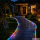 Colorful 10m LED Strip with Solar Panel and Remote, IP65