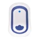 Ecotoys Foldable Baby Bath Tub with Drain, Blue