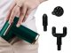 Relaxing Muscle Massager Gun with 4 Nozzles Wireless Massage Device, Green
