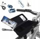 Carruzzo Bike Frame Bag with Touchscreen Phone Holder Waterproof 1L