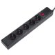 Maclean MCE219 Power Strip, 5 Outlets, with Switch, 1.5m