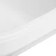 Pedicure Foot Basin on Wheels with Bowl, White