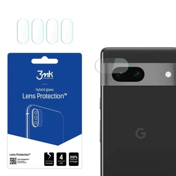 Google Pixel 7 3MK Lens Protection Back Camera Hybrid Glass Protector, 4 pcs.
