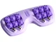 Manual Foot Massager Roller with 16 Rollers and Metal Balls, Purple