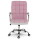 Ergonomic Office Chair Sofotel Benton for Home Office, Pink and White