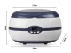 Ultrasonic Cleaner / Sterilizer, 600ml, White/Grey