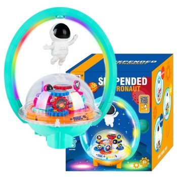 Levitating Astronaut Projector Night Light with Music