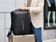 Anti-Theft Hard Shell Business Laptop Backpack with Lock, Black