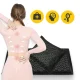 4FIZJO ECO Acupressure Mat with Pillow, Linen and Buckwheat, Black