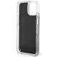 Guess iPhone 14 Case Liquid Glitter Marble, Black