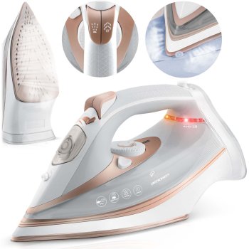 Berdsen BD-332 3000W Steam Iron with Ceramic Soleplate and Vertical Steam